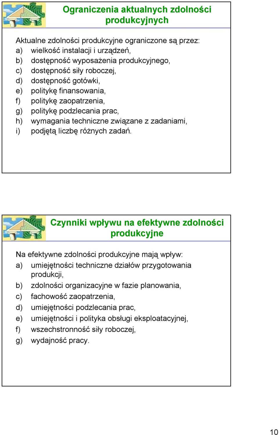 różnych zadań.