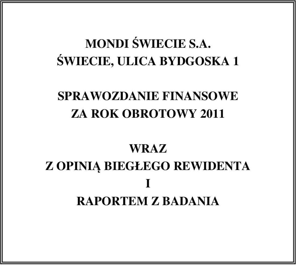 OBROTOWY 2011 WRAZ Z OPINIĄ