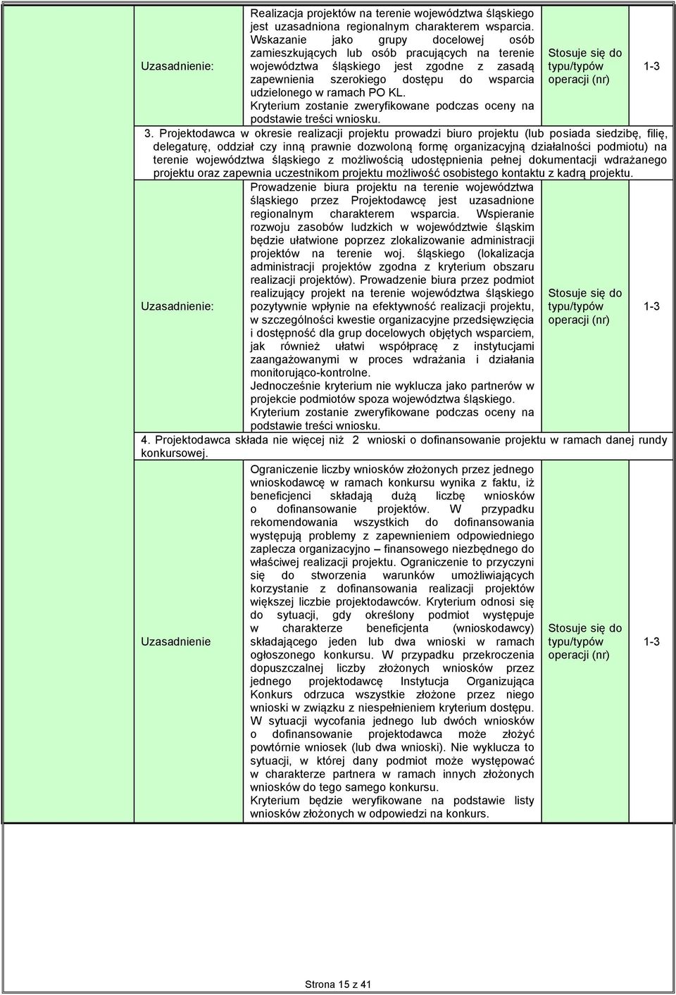 Kryterium zostanie zweryfikowane podczas oceny na podstawie treści wniosku. 3.