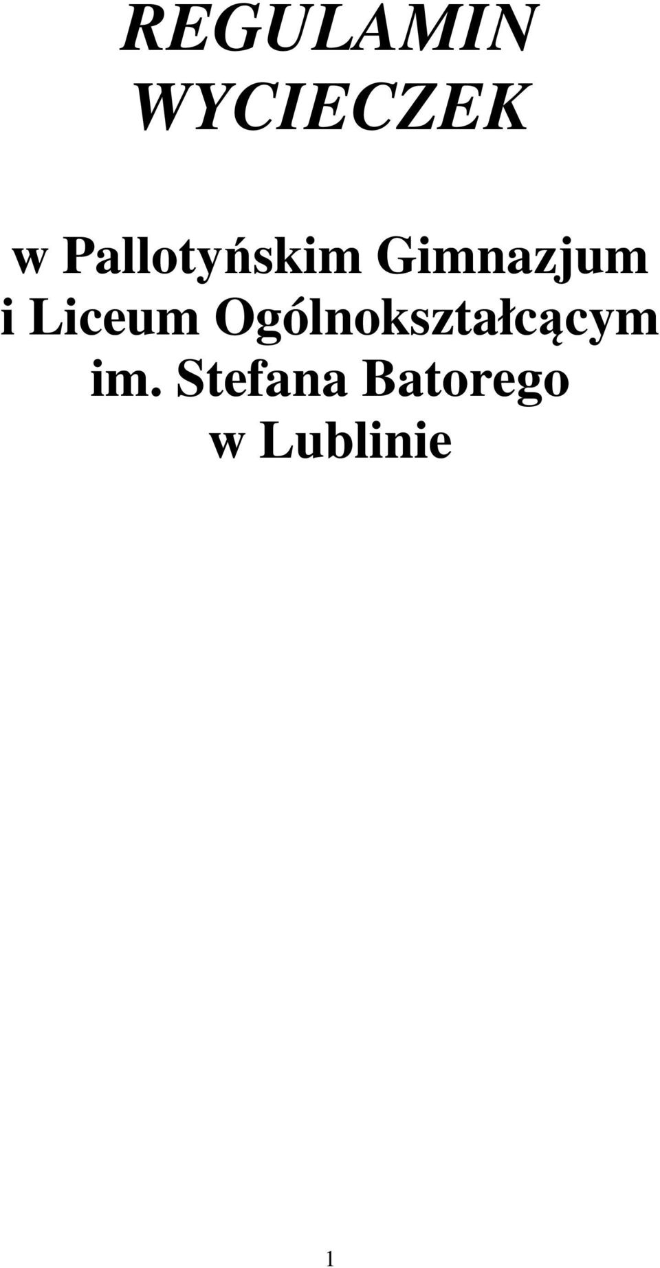 Liceum Ogólnokształcącym