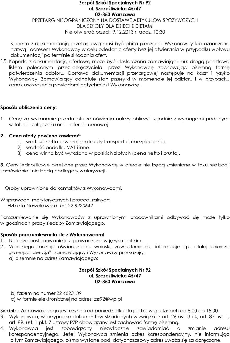 terminie składania ofert. 15.