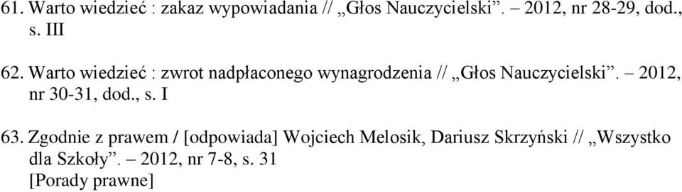 Warto wiedzieć : zwrot nadpłaconego wynagrodzenia // Głos Nauczycielski.