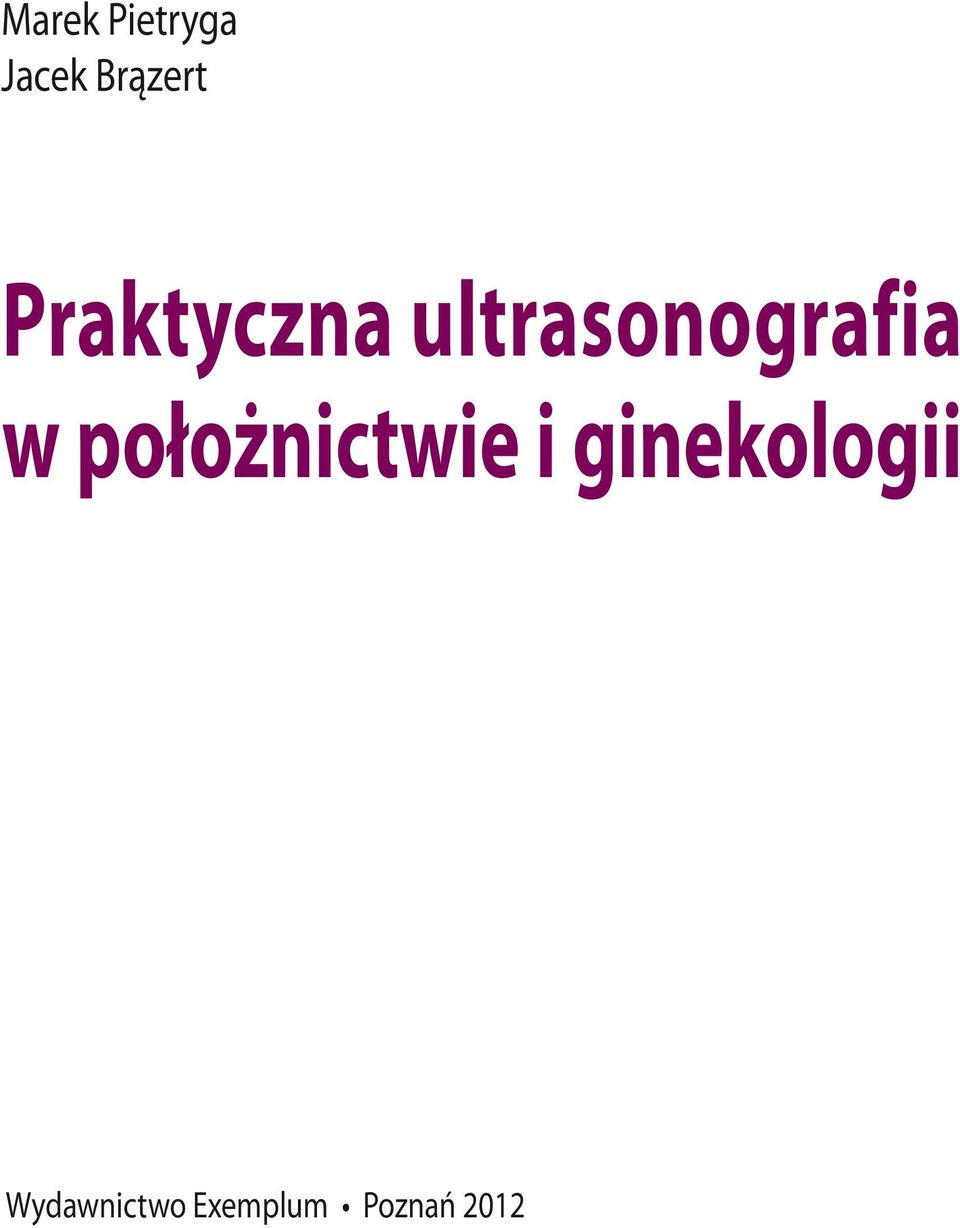 nictwie i ginekologii