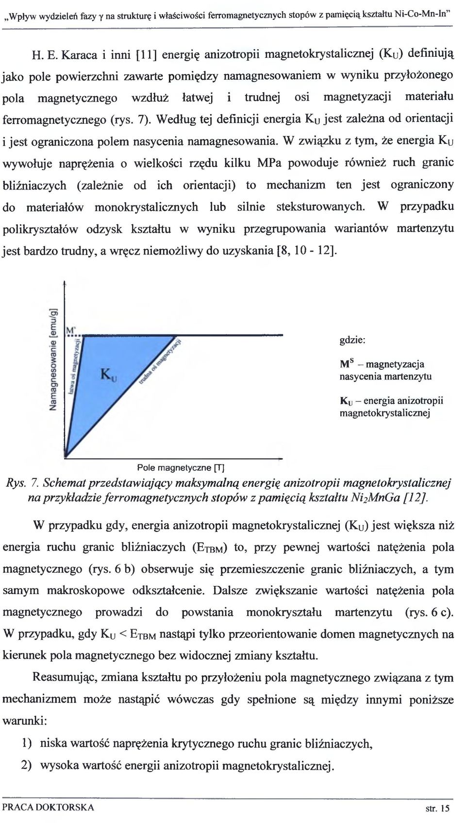 W związku z tym, że energia Ku wywołuje naprężenia o wielkości rzędu kilku MPa powoduje również ruch granic bliźniaczych (zależnie od ich orientacji) to mechanizm ten jest ograniczony do materiałów