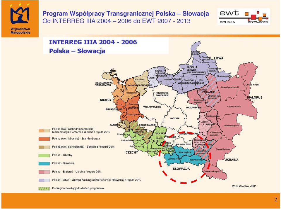 Słowacja INTERREG IIIA