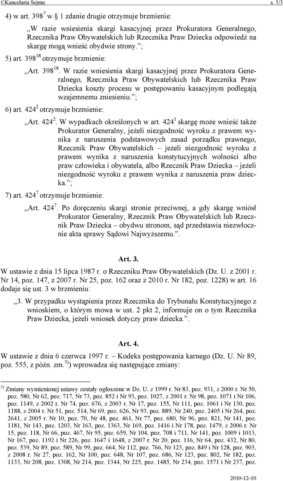 wnieść obydwie strony. ; 5) art. 398 18 