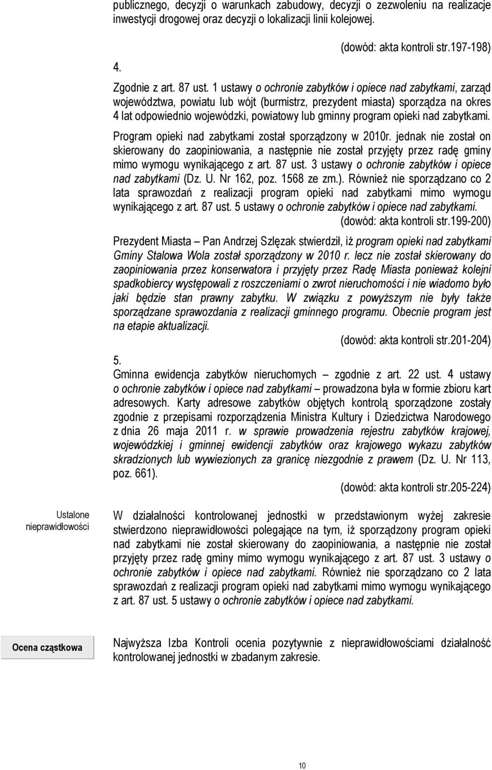 1 ustawy o ochronie zabytków i opiece nad zabytkami, zarząd województwa, powiatu lub wójt (burmistrz, prezydent miasta) sporządza na okres 4 lat odpowiednio wojewódzki, powiatowy lub gminny program