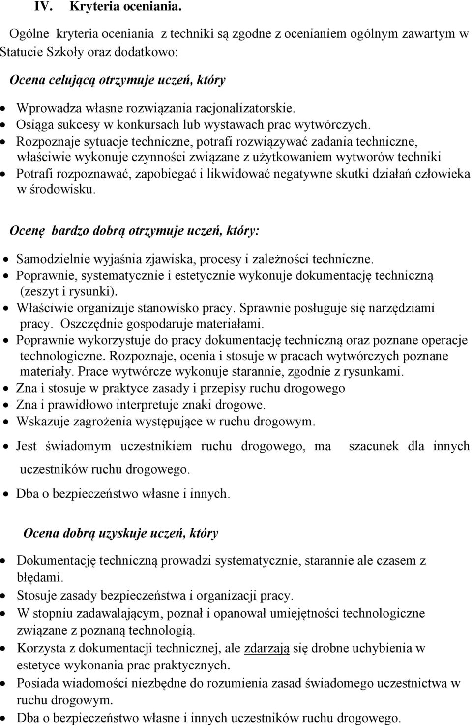 Osiąga sukcesy w knkursach lub wystawach prac wytwórczych.