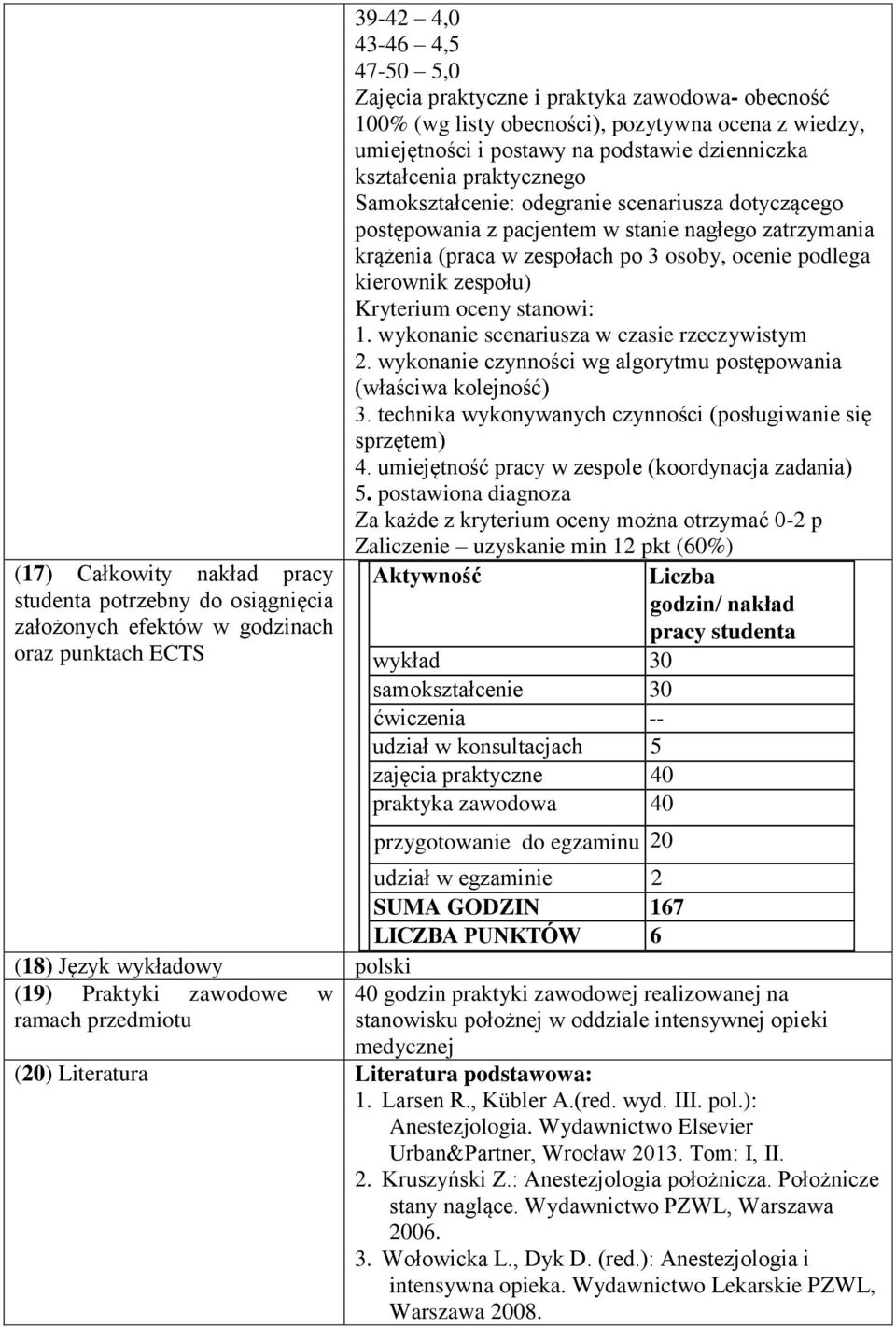 (praca w zespołach po 3 osoby, ocenie podlega kierownik zespołu) Kryterium oceny stanowi: 1. wykonanie scenariusza w czasie rzeczywistym 2. wykonanie wg algorytmu postępowania (właściwa kolejność) 3.