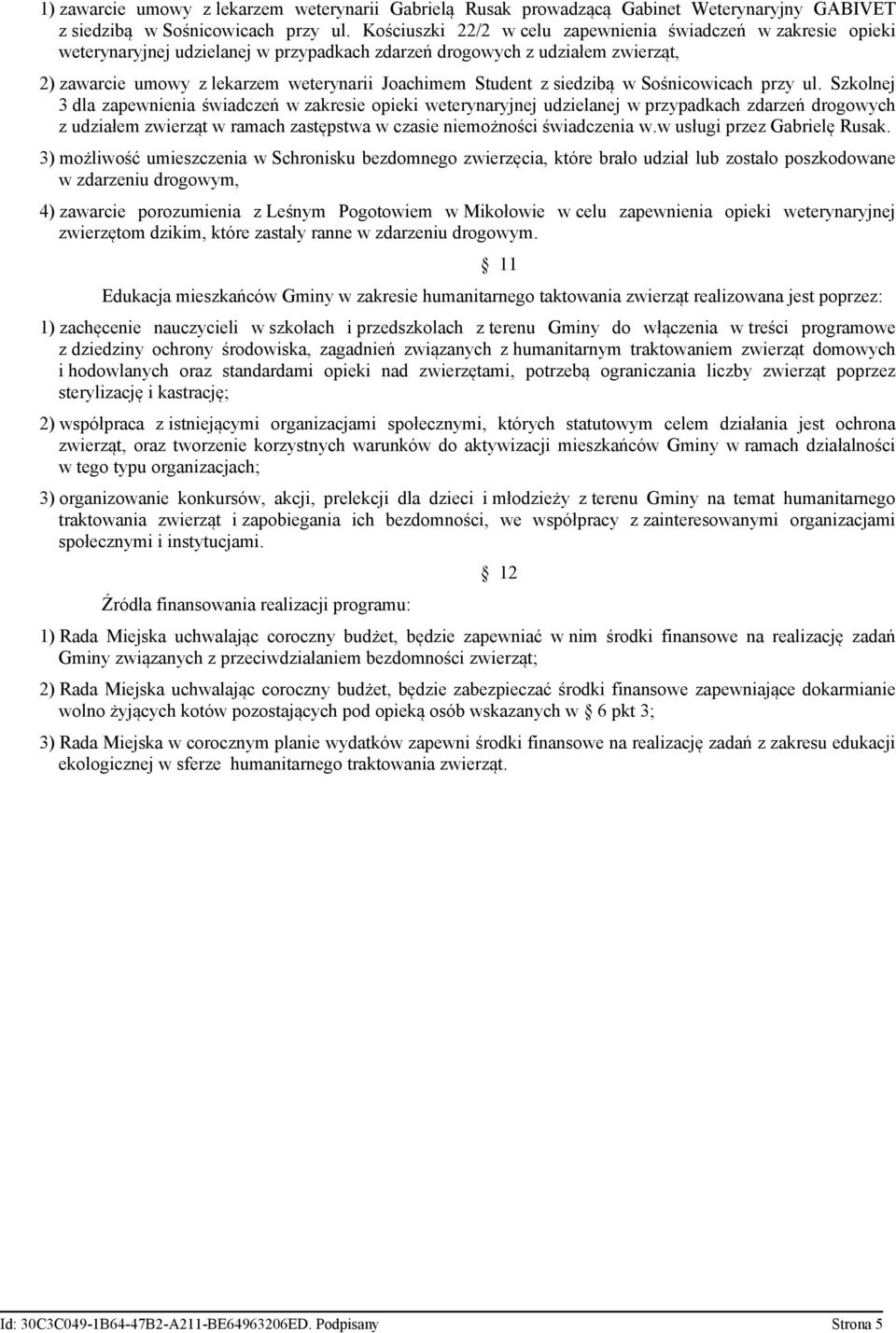 Student z siedzibą w Sośnicowicach przy ul.
