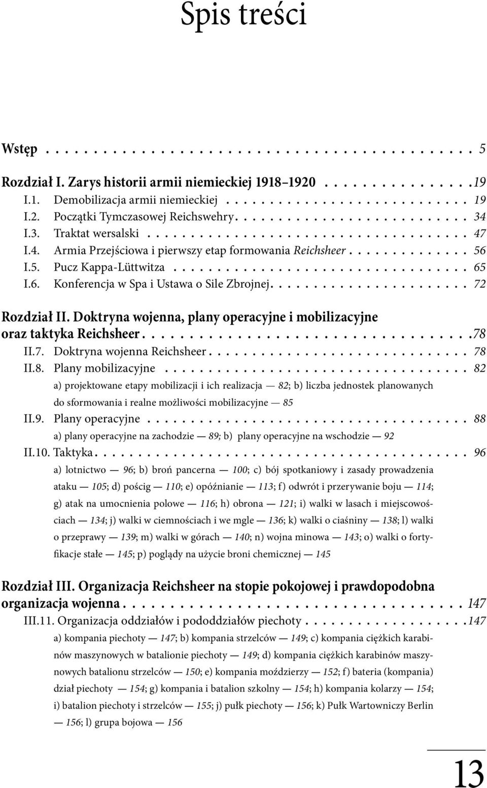 Doktryna wojenna, plany operacyjne i mobilizacyjne oraz taktyka Reichsheer 78 