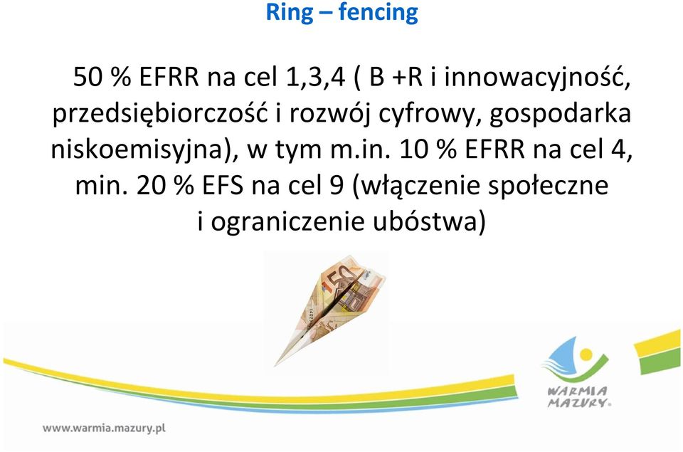 gospodarka niskoemisyjna), w tym m.in.