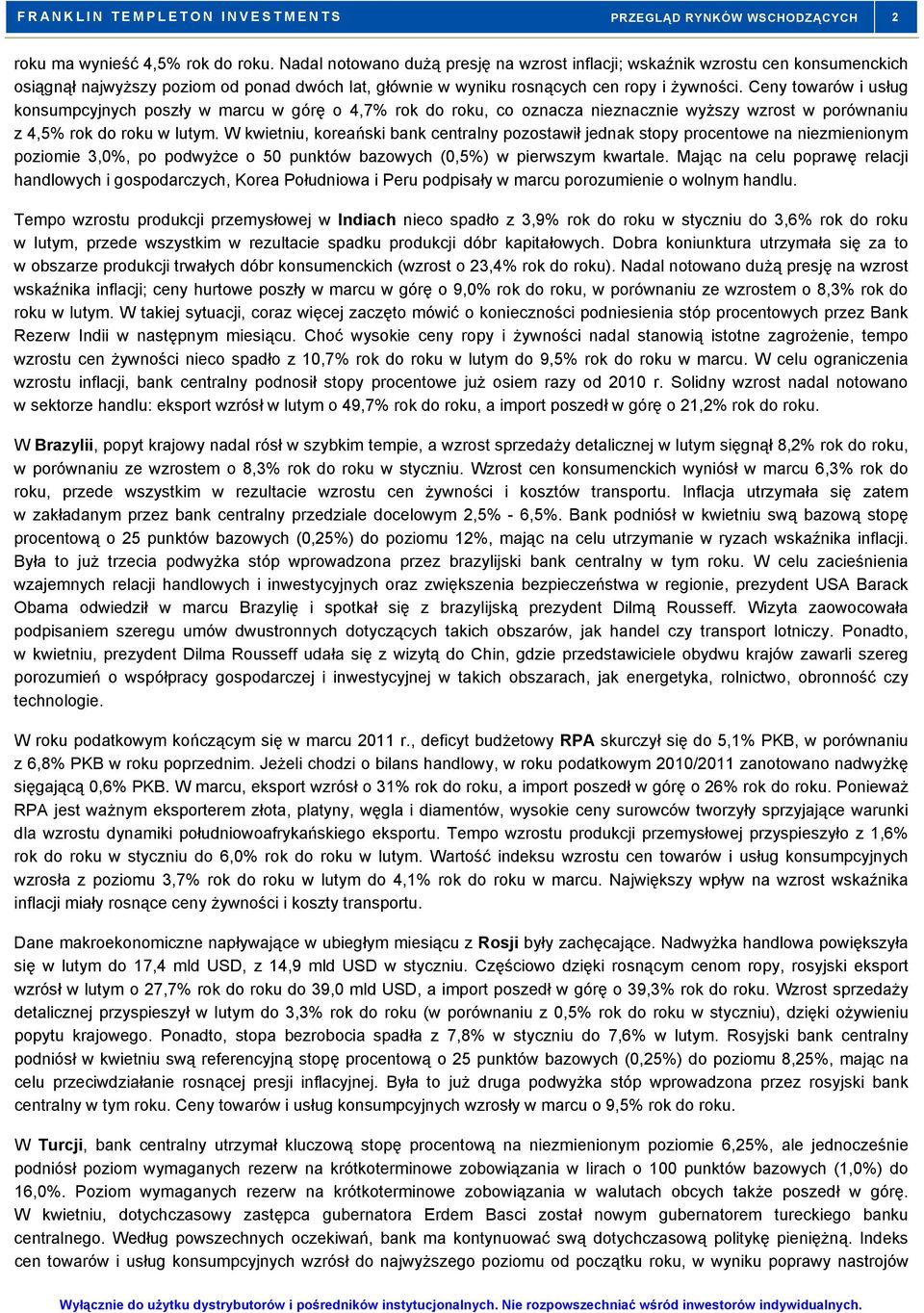 Ceny towarów i usług konsumpcyjnych poszły w marcu w górę o 4,7% rok do roku, co oznacza nieznacznie wyższy wzrost w porównaniu z 4,5% rok do roku w lutym.