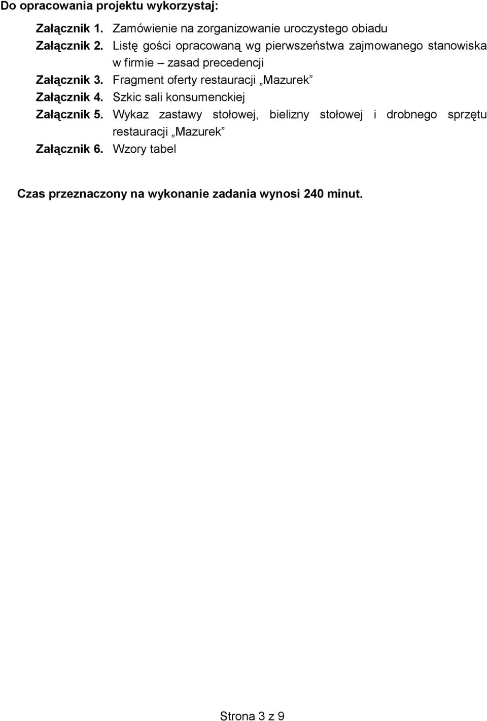 Za cznik. Mazurek Za cznik.