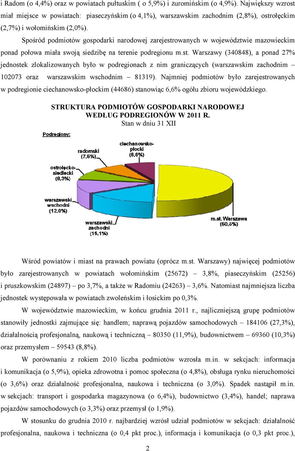 Spośród podmiotów gospodarki narodowej zarejestr