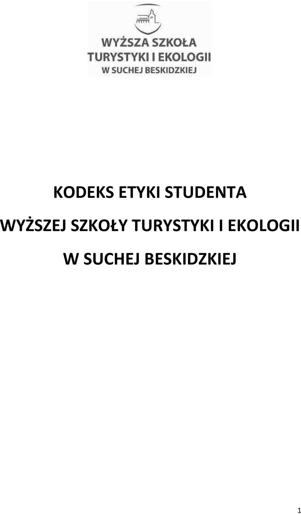 SZKOŁY TURYSTYKI I