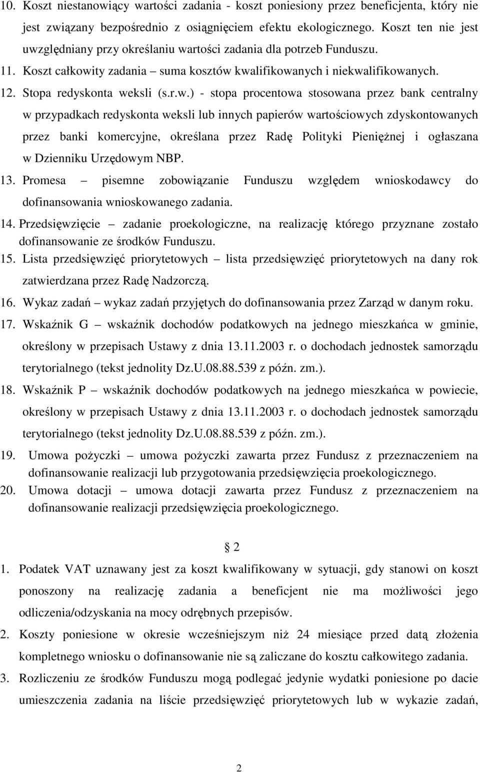 ględniany przy określaniu wa