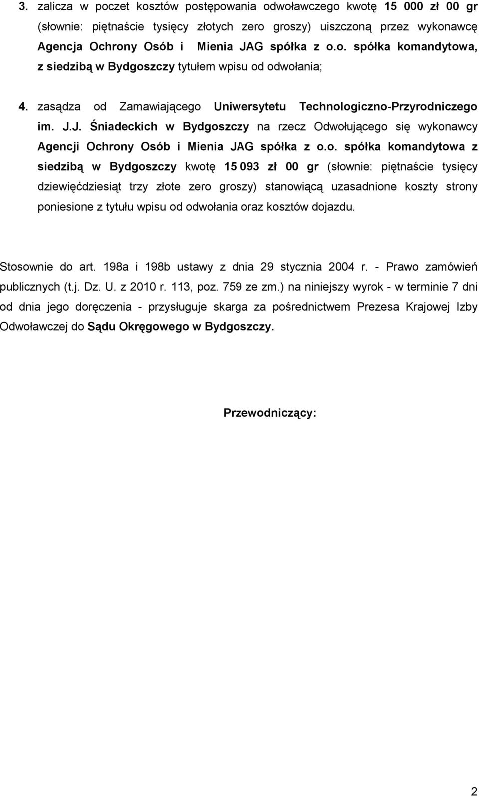 Zamawiającego 