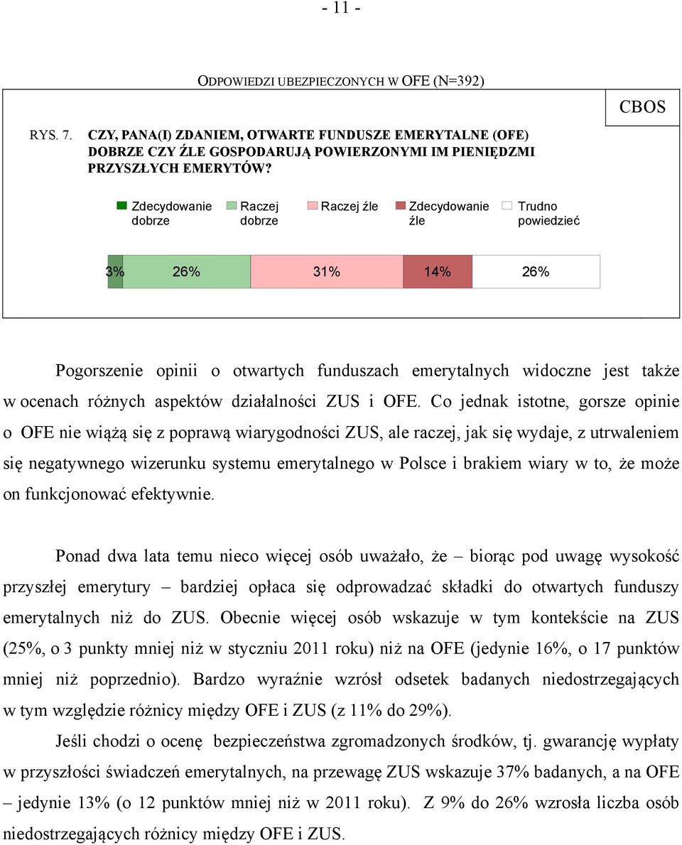 aspektów działalności ZUS i OFE.