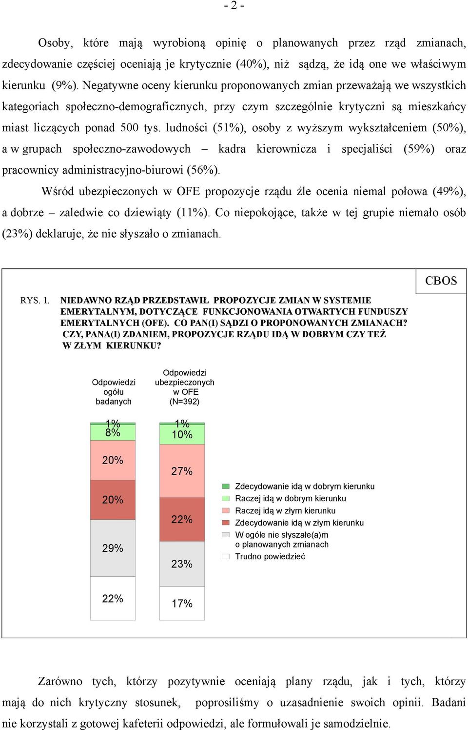 ludności (51%), osoby z wyższym wykształceniem (50%), a w grupach społeczno-zawodowych kadra kierownicza i specjaliści (59%) oraz pracownicy administracyjno-biurowi (56%).