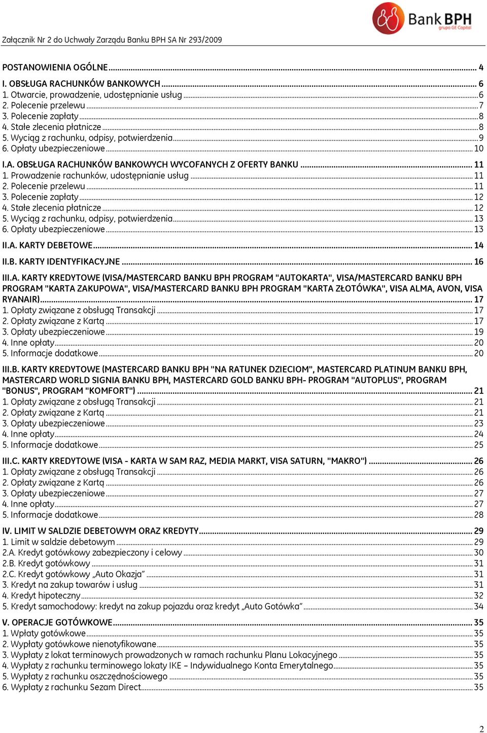 .. 11 1. Prowadzenie rachunków, udostępnianie usług... 11 2. Polecenie przelewu... 11 3. Polecenie zapłaty... 12 4. Stałe zlecenia płatnicze... 12 5. Wyciąg z rachunku, odpisy, potwierdzenia... 13 6.