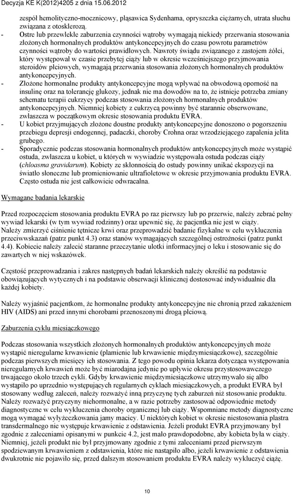 wartości prawidłowych.