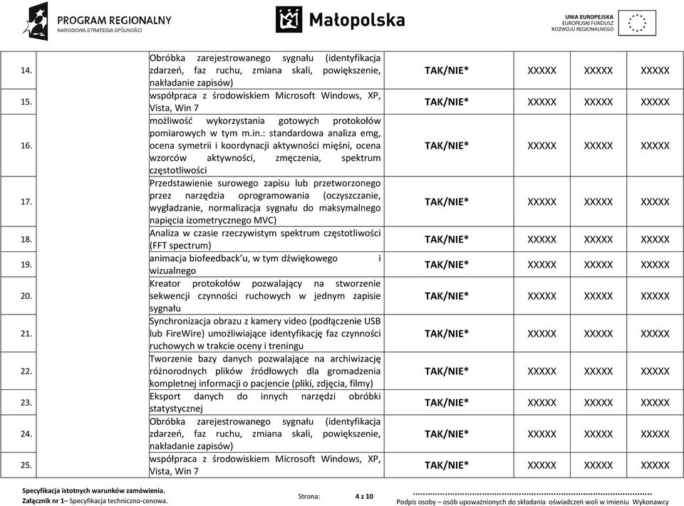 wykorzystania gotowych protokołów pomiarowych w tym m.in.