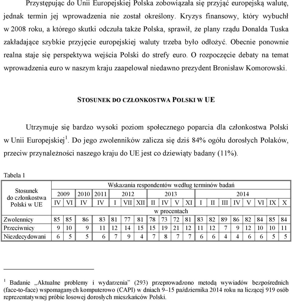 Obecnie ponownie realna staje się perspektywa wejścia Polski do strefy euro. O rozpoczęcie debaty na temat wprowadzenia euro w naszym kraju zaapelował niedawno prezydent Bronisław Komorowski.