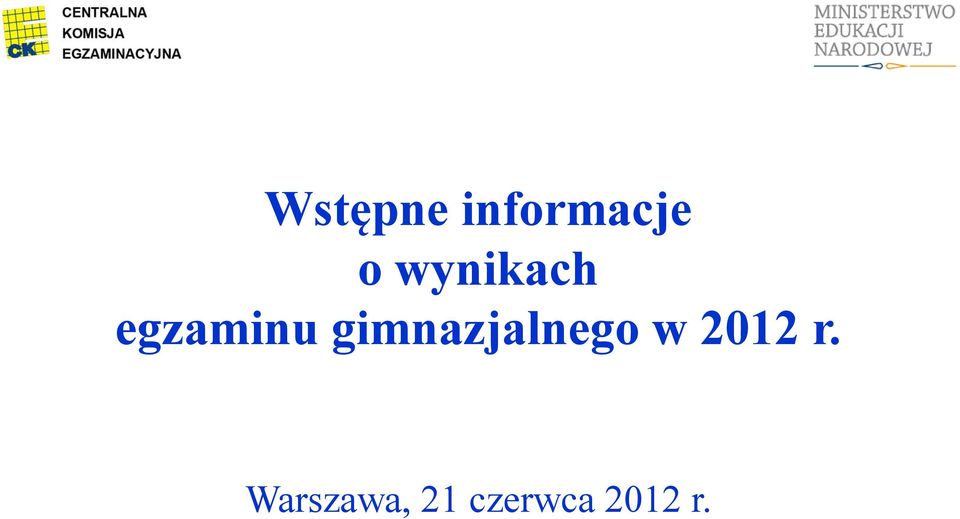gimnazjalnego w 2012 r.