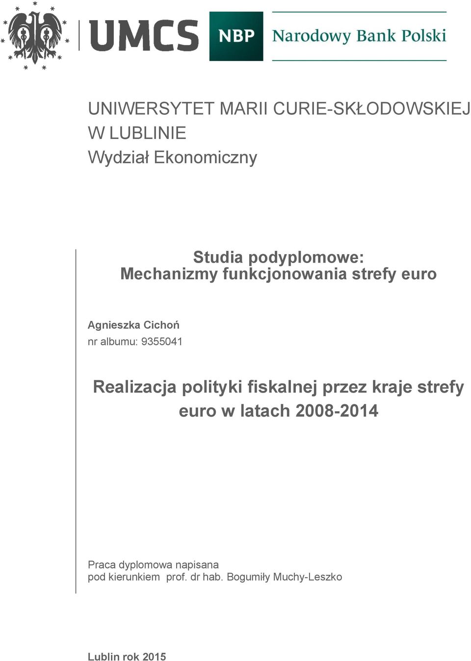 9355041 Realizacja polityki fiskalnej przez kraje strefy euro w latach 2008-2014