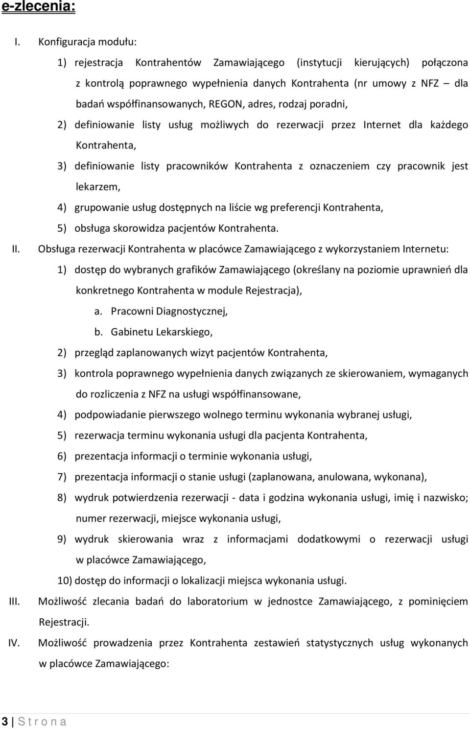 REGON, adres, rodzaj poradni, II. III. IV.