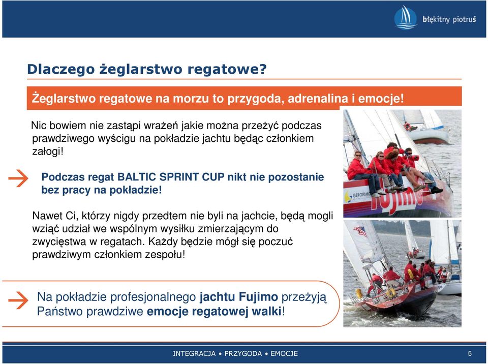 Podczas regat BALTIC SPRINT CUP nikt nie pozostanie bez pracy na pokładzie!