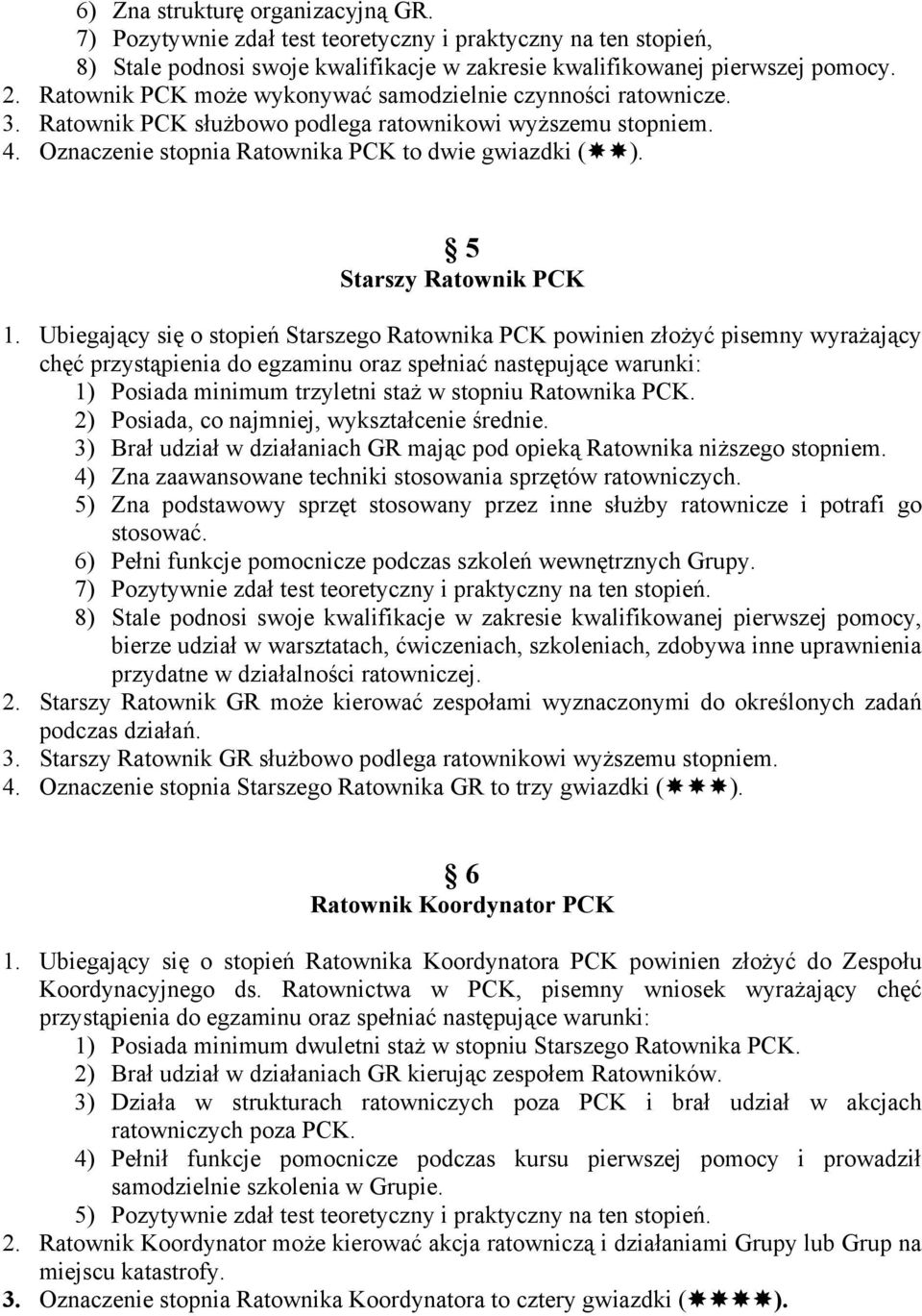 5 Starszy Ratownik PCK 1.