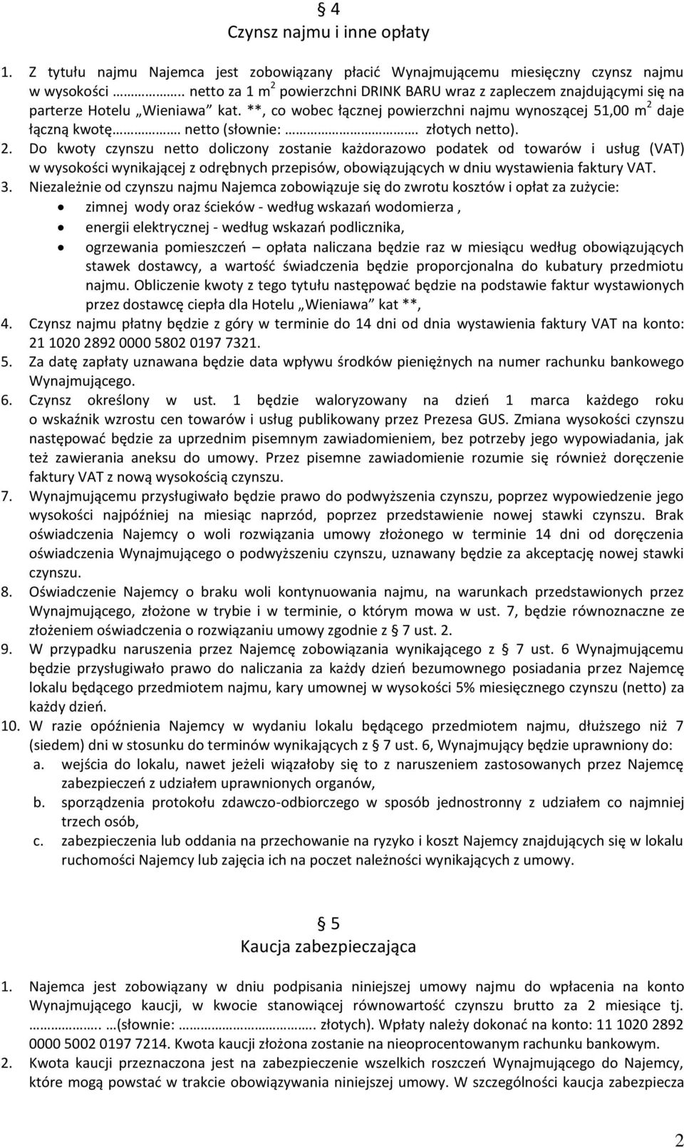 netto (słownie:. złotych netto). 2.