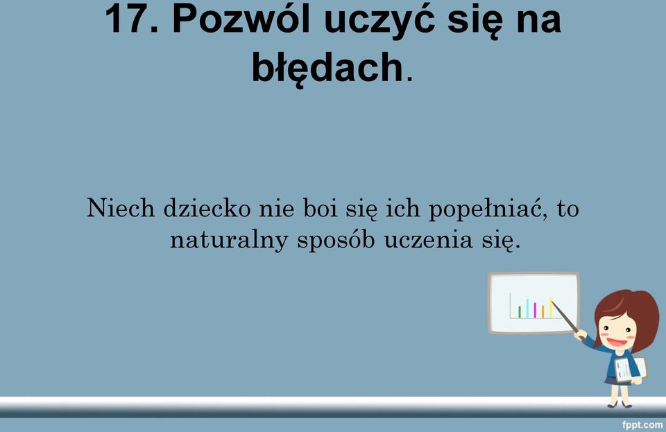 Niech dziecko nie boi się