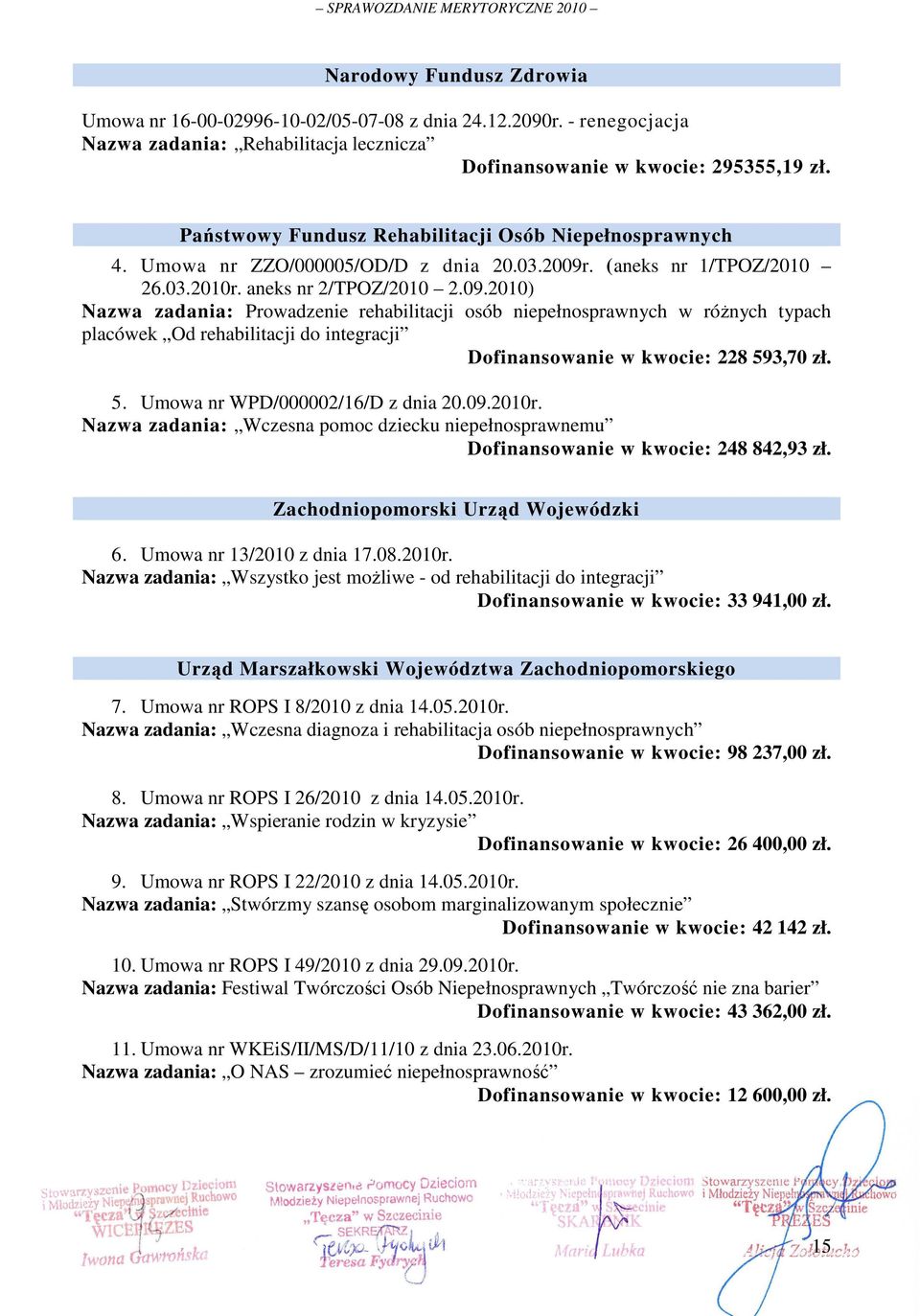. (aneks nr 1/TPOZ/2010 26.03.2010r. aneks nr 2/TPOZ/2010 2.09.