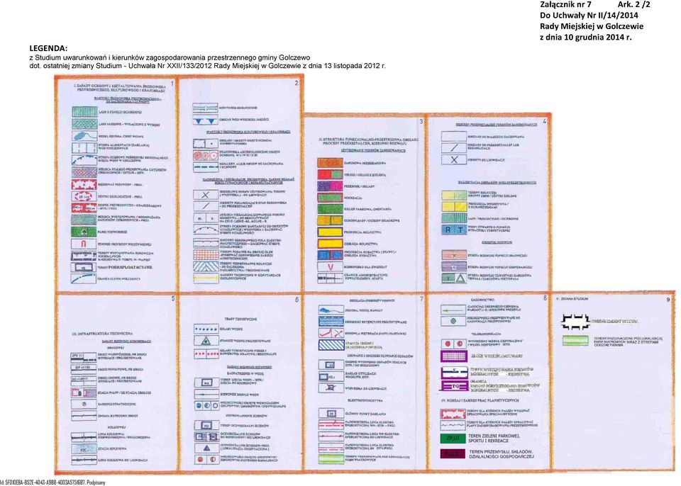 ostatniej zmiany Studium - Uchwała Nr XXII/133/2012 Rady Miejskiej w