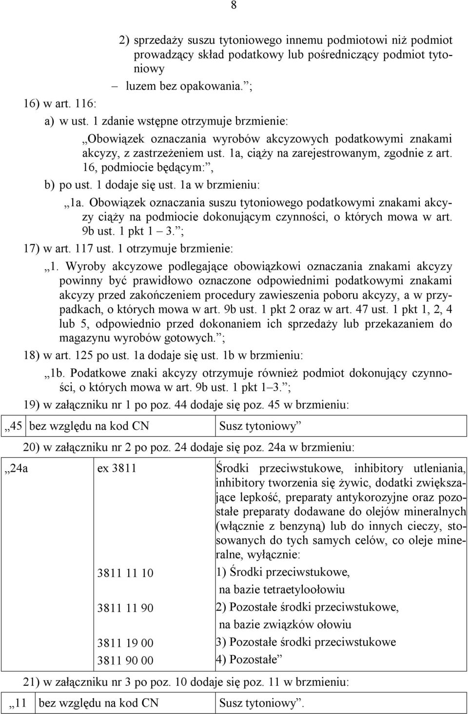 16, podmiocie będącym:, b) po ust. 1 dodaje się ust. 1a w brzmieniu: 1a.