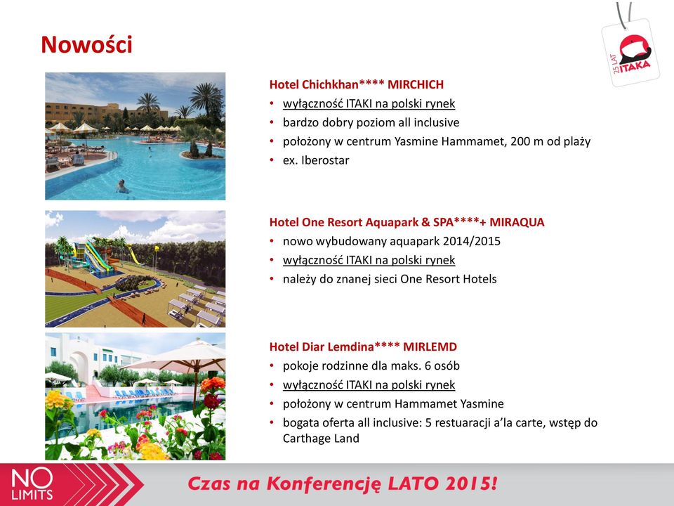 Iberostar Hotel One Resort Aquapark & SPA****+ MIRAQUA nowo wybudowany aquapark 2014/2015 należy do znanej