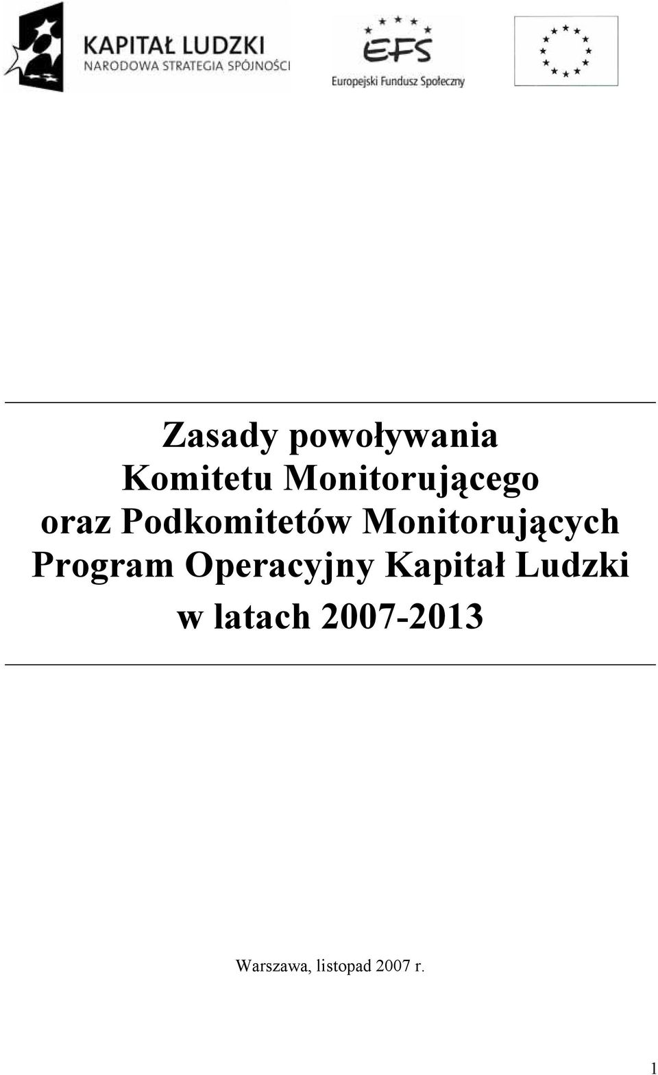 Monitorujących Program Operacyjny