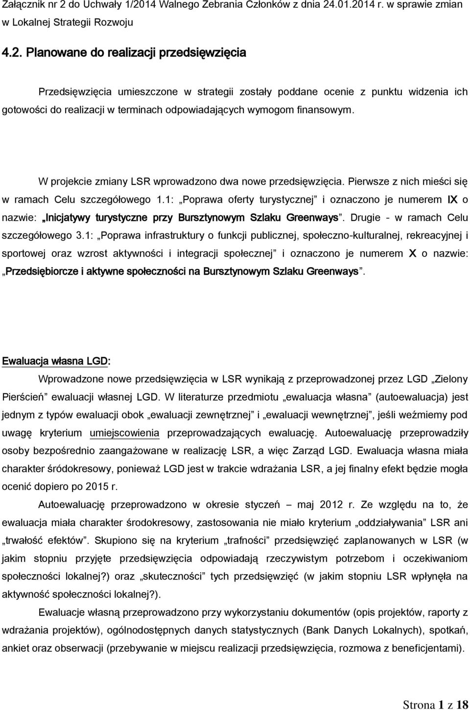 14 Walnego Zebrania Członków z dnia 24