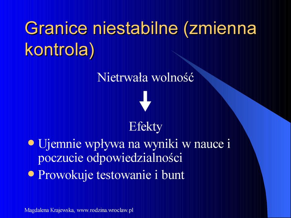 wpływa na wyniki w nauce i poczucie