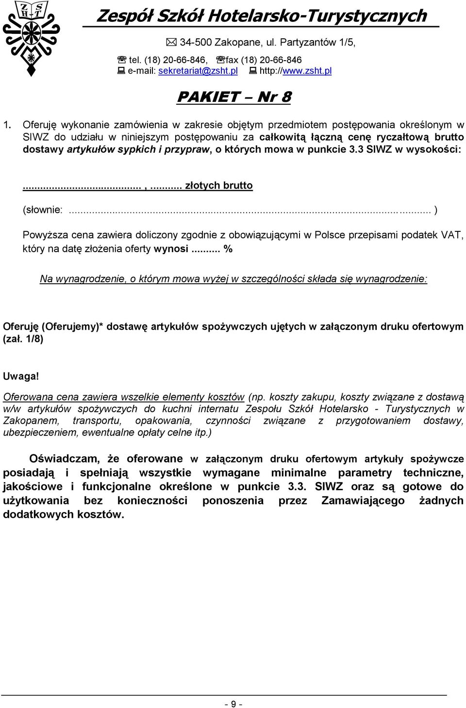 przypraw, o których mowa w