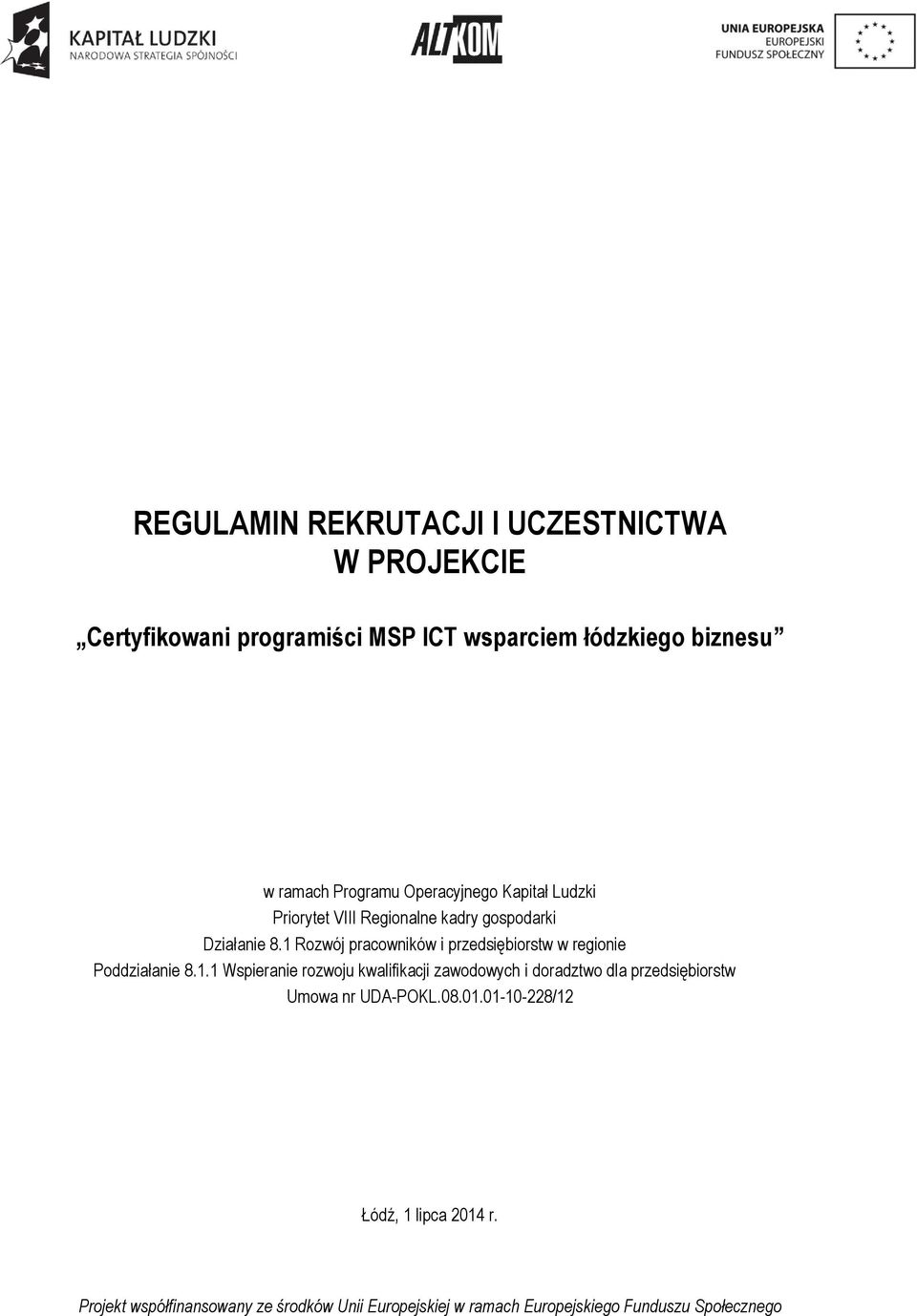 Działanie 8.1 