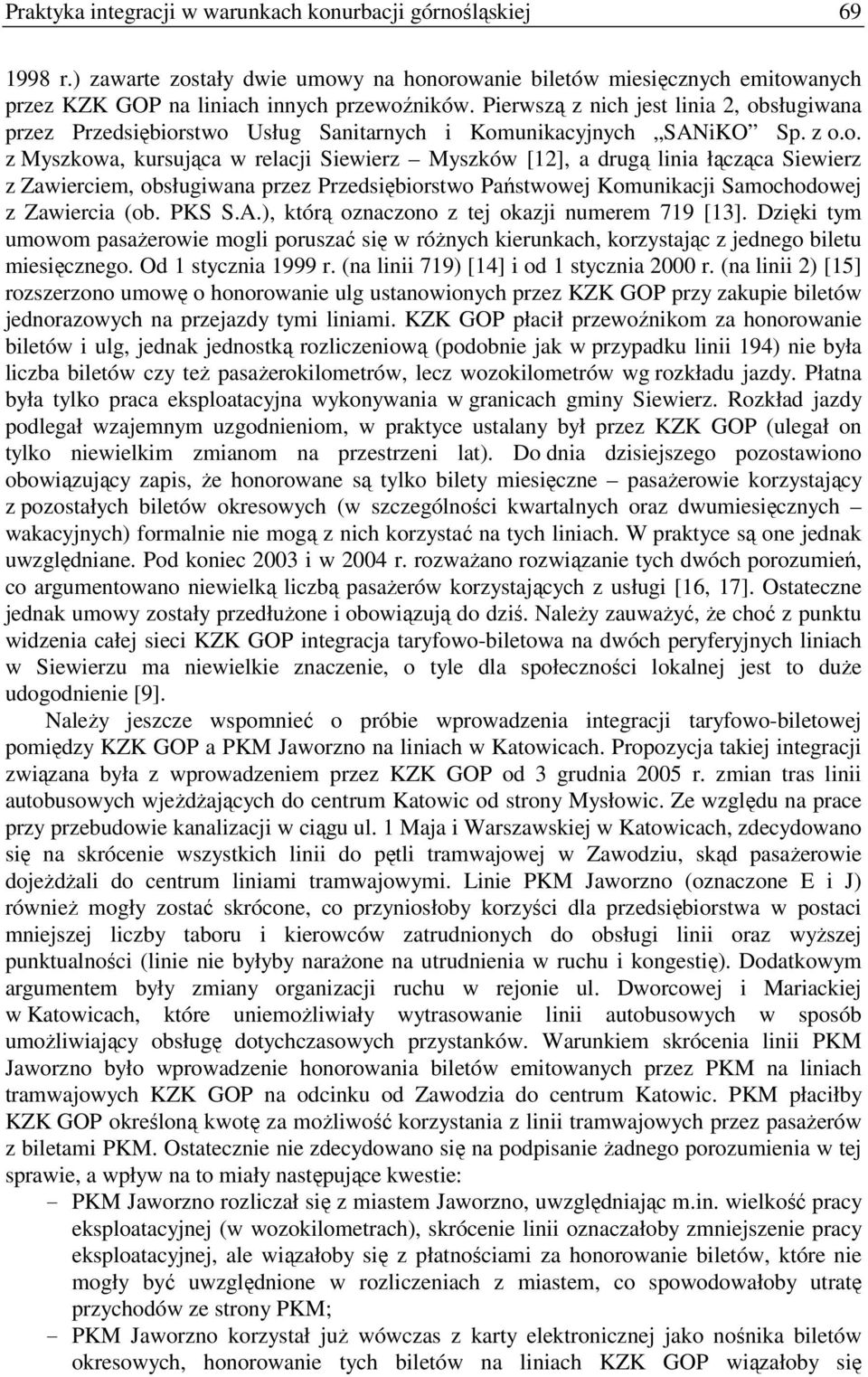sługiwana przez Przedsiębior