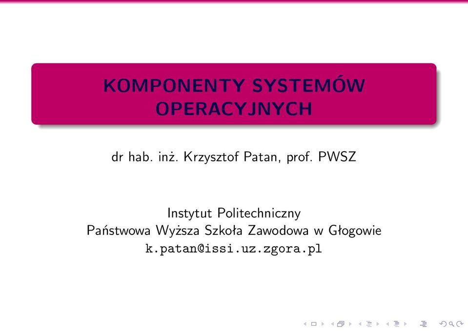 PWSZ Instytut Politechniczny Państwowa