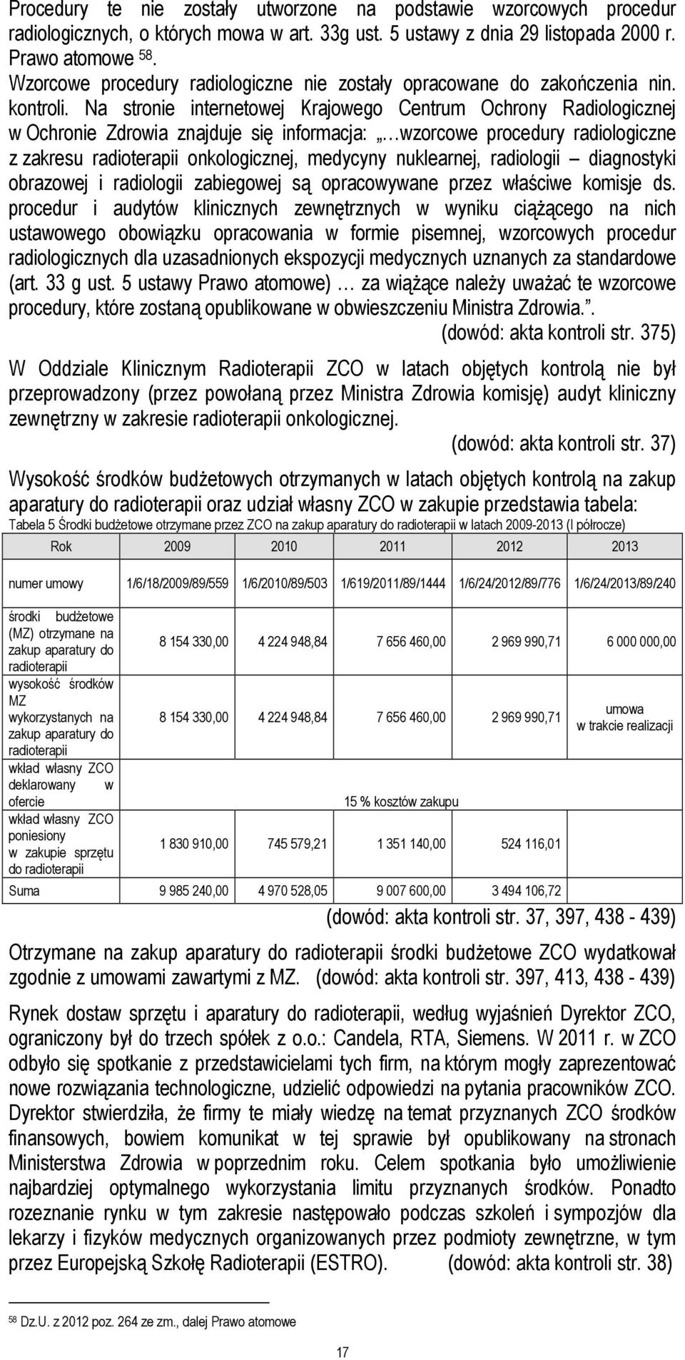 Na stronie internetowej Krajowego Centrum Ochrony Radiologicznej w Ochronie Zdrowia znajduje się informacja: wzorcowe procedury radiologiczne z zakresu radioterapii onkologicznej, medycyny