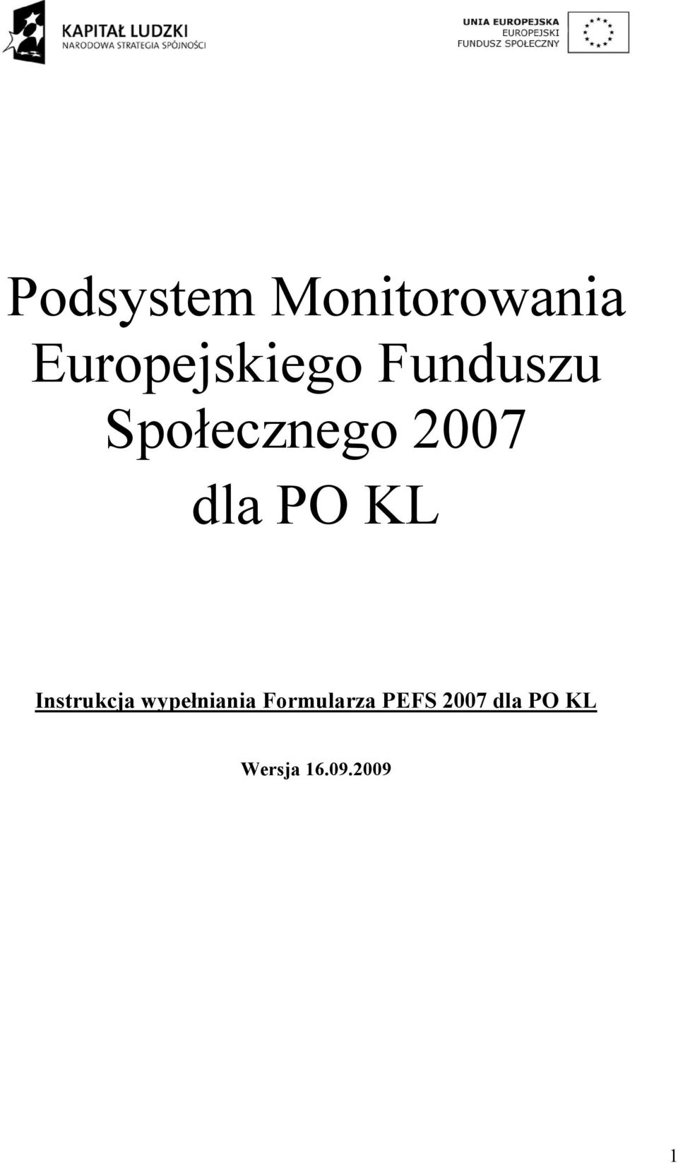 2007 dla PO KL Instrukcja