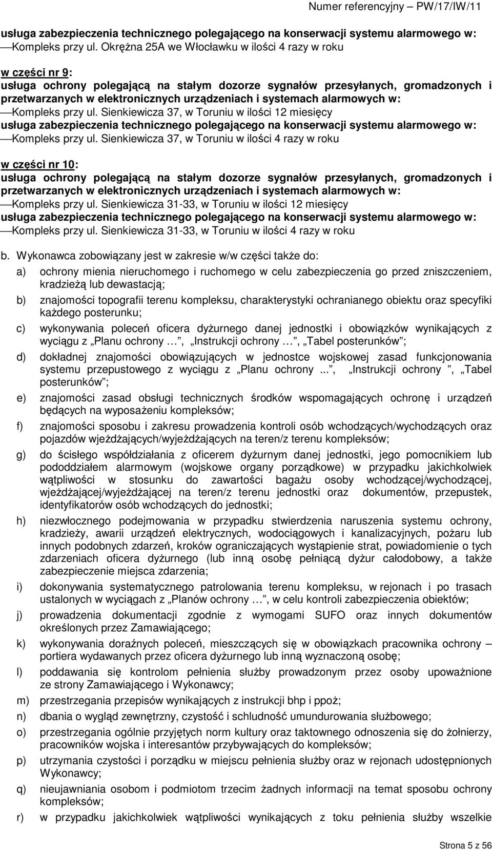 systemach alarmowych w: Kompleks przy ul.