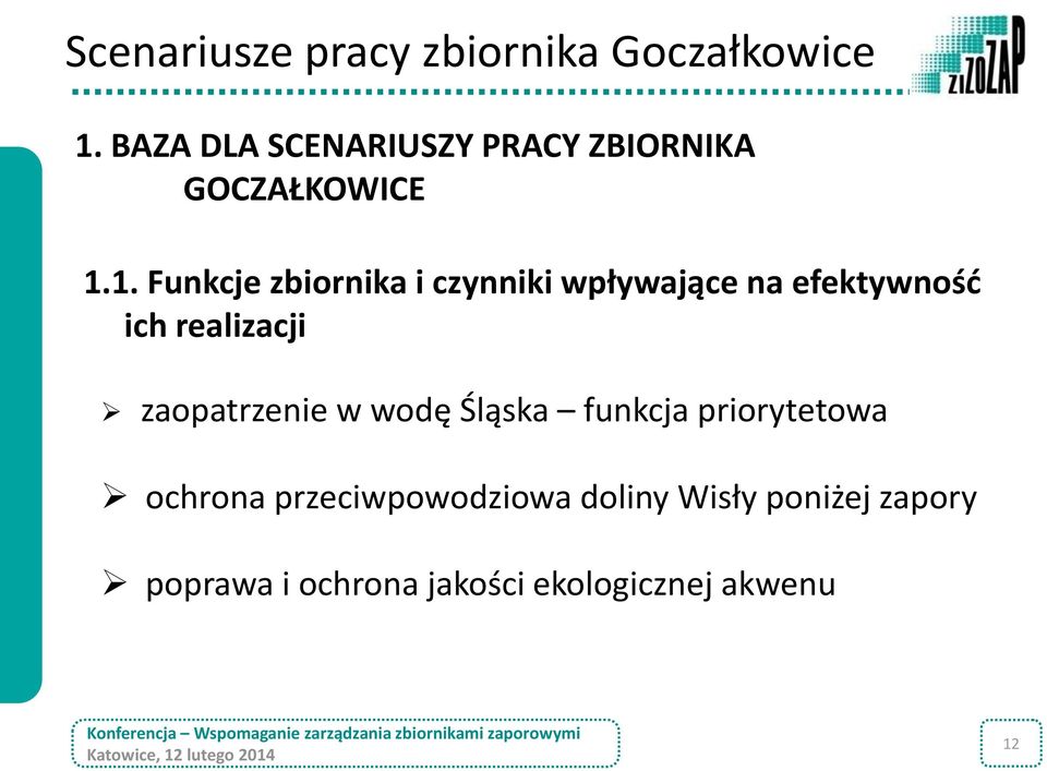 zaopatrzenie w wodę Śląska funkcja priorytetowa ochrona